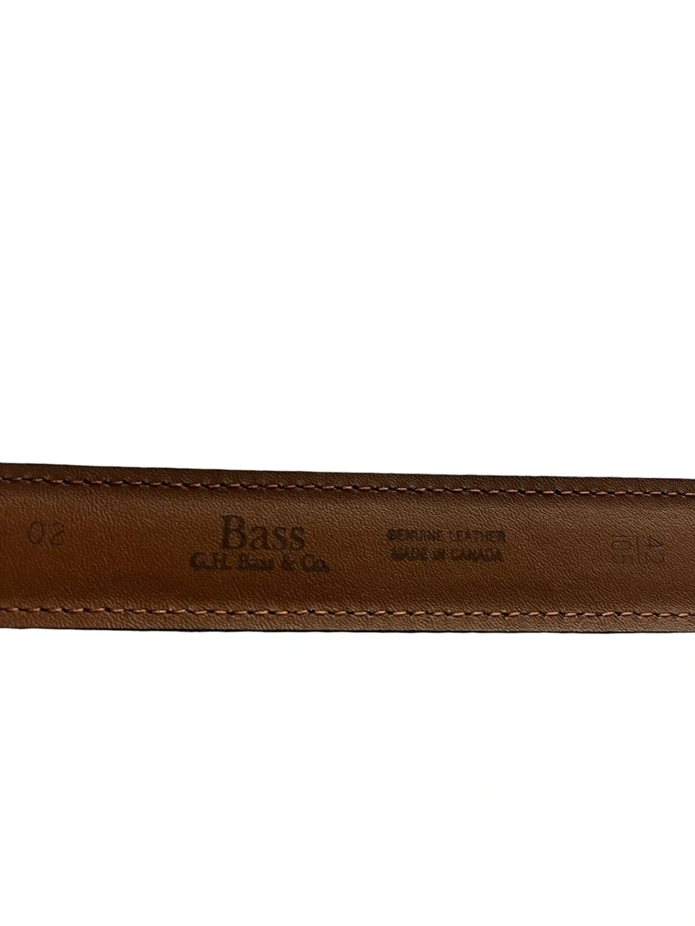 NWT G H Bass Cordova Leather Belt Matches Leavitt Penny Loafer 42 New